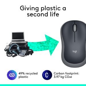ماوس Logitech M185 – راحة وأداء لاسلكي موثوق