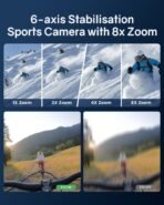 ⁦كاميرا Timnut 4K الرياضية لتوثيق المغامرات والأنشطة الخارجية⁩ - الصورة ⁦3⁩