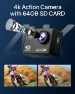 ⁦كاميرا Timnut 4K الرياضية لتوثيق المغامرات والأنشطة الخارجية⁩ - الصورة ⁦2⁩