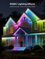 ⁦نشرة كوفي او شريط إضاءة من ماركة  Govee Outdoor Strip Light Pro الذكي المقاوم للماء بطول 65.6 قدمًا.⁩ - الصورة ⁦5⁩