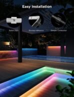 ⁦نشرة كوفي او شريط إضاءة من ماركة  Govee Outdoor Strip Light Pro الذكي المقاوم للماء بطول 65.6 قدمًا.⁩ - الصورة ⁦4⁩