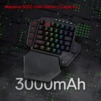 ⁦لوحة مفاتيح الألعاب Redragon K585 DITI الميكانيكية بيد واحدة⁩ - الصورة ⁦6⁩