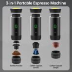 ⁦تصميم 3 في 1 متوافق مع كبسولات Nespresso وDolce Gusto والقهوة المطحونة.⁩ - الصورة ⁦7⁩