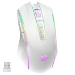 ماوس الألعاب اللاسلكي Redragon RGB بدقة 8000 DPI وبطارية تدوم 70 ساعة