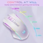 ⁦ماوس الألعاب اللاسلكي Redragon RGB بدقة 8000 DPI وبطارية تدوم 70 ساعة⁩ - الصورة ⁦2⁩