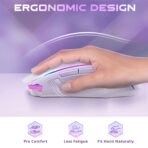 ⁦ماوس الألعاب اللاسلكي Redragon RGB بدقة 8000 DPI وبطارية تدوم 70 ساعة⁩ - الصورة ⁦4⁩
