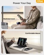 ⁦باور بانك سريع الشحن 15000mAh مع كابلين مدمجين وشاشة LED⁩ - الصورة ⁦3⁩