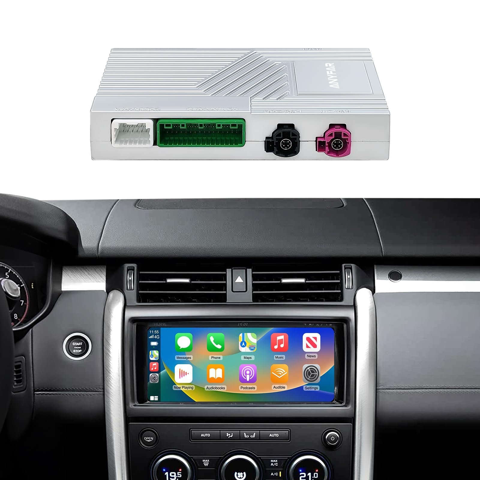 2026/06/1000222020.jpg محول ANYFAR اللاسلكي لتفعيل CarPlay وAndroid Auto لسيارات لاند روفر وجاكوار - الصورة 1