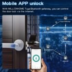 ⁦قفل الباب الذكي MILLIONHOME ببصمة الإصبع ولوحة أرقام⁩ - الصورة ⁦5⁩