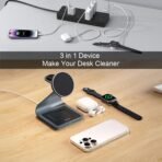 ⁦محطة الشحن المغناطيسية 3 في 1 من BONOLA – حل أنيق لشحن أجهزة Apple بكفاءة عالية⁩ - الصورة ⁦3⁩