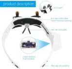 ⁦عدسة رأس مكبرة احترافية بإضاءة LED مزدوجة  – تكبير 2X إلى 15X مع 7 عدسات قابلة للتبديل⁩ - الصورة ⁦3⁩