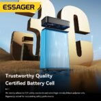 ⁦بور بنك شاحن طوارئ من ماركة ESSAGER بقوة 65 واط وسعة بطارية 20,000 ملي امبير⁩ - الصورة ⁦8⁩