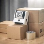 ⁦طابعة ملصقات Phomemo M200 الحرارية بالبلوتوث 80 مم – احترافية للباركود والعناوين (أبيض)⁩ - الصورة ⁦7⁩