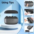 ⁦مقص أظافر كهربائي M13 – أداة 3 في 1 للتشذيب والتلميع مع إضاءة LED وشحن USB C⁩ - الصورة ⁦11⁩