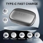 ⁦مقص أظافر كهربائي M13 – أداة 3 في 1 للتشذيب والتلميع مع إضاءة LED وشحن USB C⁩ - الصورة ⁦3⁩