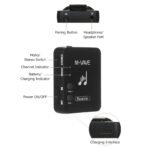 ⁦Btuty M-VAVE WP-10 جهاز استقبال ومراقبة لاسلكي 2.4GHz احترافي 
بسماعة خلف الأذن⁩ - الصورة ⁦3⁩