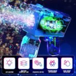 ⁦EagleStone مسدس فقاعات أوتوماتيكي للأطفال – عبوتان مع إضاءة 
LED ومحلول⁩ - الصورة ⁦2⁩