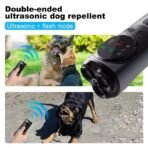 ⁦جهاز لطرد ومنع نباح الكلاب بالموجات فوق الصوتية – أداة محمولة 3 في 1 مع إضاءة LED⁩ - الصورة ⁦2⁩