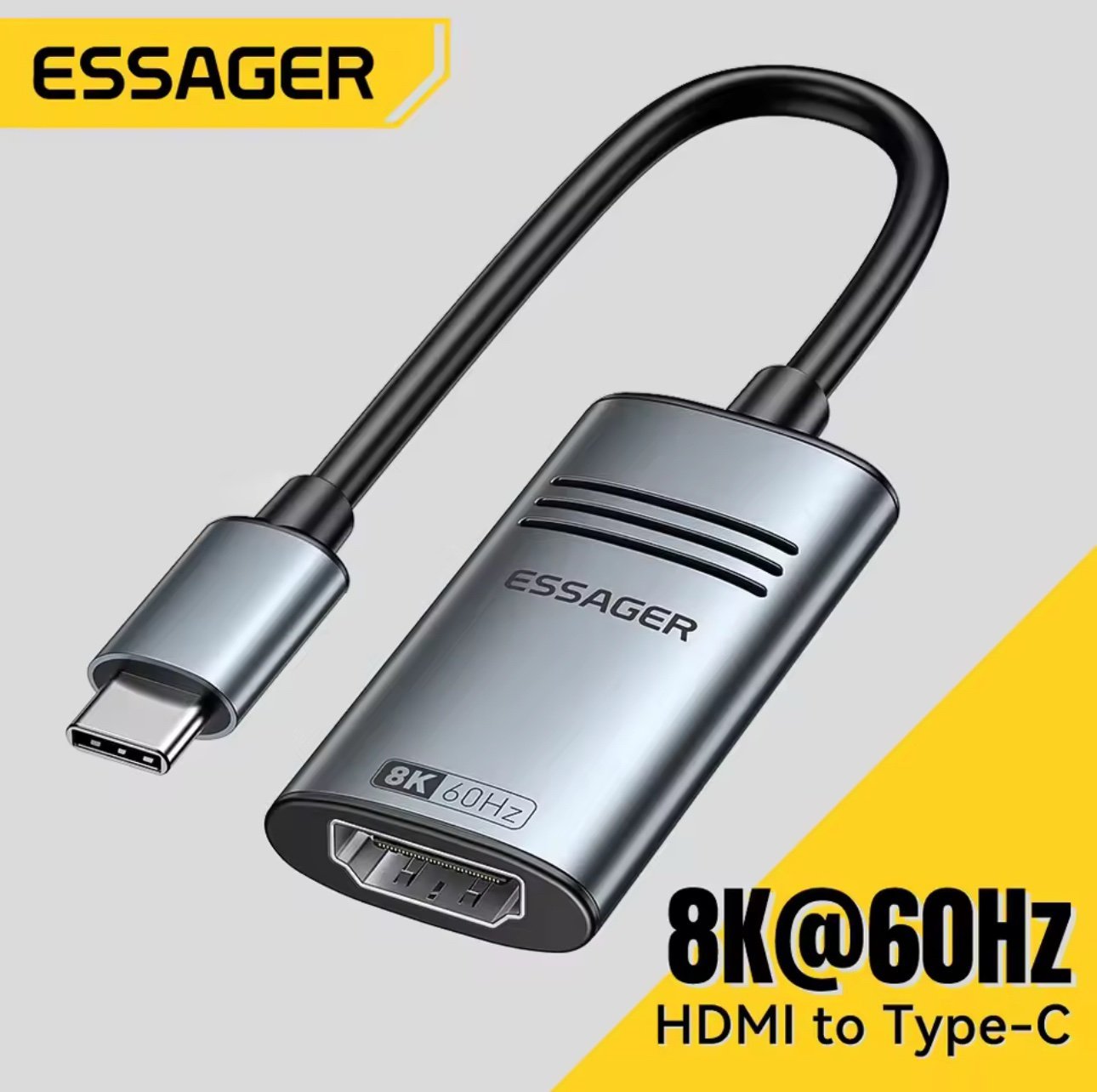 img_1169.jpeg محول ESSAGER USB-C إلى HDMI 2.1 بدقة فائقة حتى 8K - الصورة 1