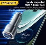 ⁦شاحن سيارة ESSAGER Super Flash Charge 89W – قوة وسرعة في تصميم فاخر⁩ - الصورة ⁦6⁩