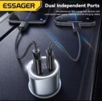 ⁦شاحن سيارة ESSAGER Super Flash Charge 89W – قوة وسرعة في تصميم فاخر⁩ - الصورة ⁦5⁩