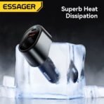 ⁦محول شاحن سيارة ESSAGER 120W مع USB + Type-C + ولاعة سجائر⁩ - الصورة ⁦5⁩