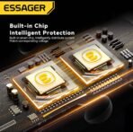 ⁦شاحن سيارة ESSAGER FSJ-009 بقدرة 120 واط مع شاشة رقمية – قوة وسرعة في شحن أجهزتك⁩ - الصورة ⁦5⁩
