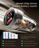 ⁦شاحن سيارة Essager 80W فائق السرعة مع PD/PPS/QC3.0 وشاشة LED لمراقبة الجهد⁩ - الصورة ⁦4⁩