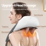 ⁦وسادة مساج الرقبة والكتف HJ-188 بتقنية الشياتسو – تدليك عميق مع تسخين وبطارية قابلة للشحن⁩ - الصورة ⁦3⁩