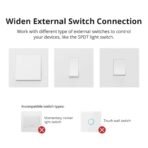 ⁦Sonoff ZBMini – مفتاح ZigBee ذكي صغير لتحكم كامل بالإضاءة⁩ - الصورة ⁦3⁩