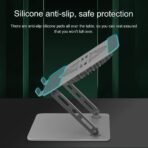 ⁦حامل كمبيوتر محمول قابل للطي من EAYHM مع مروحة تبريد USB⁩ - الصورة ⁦3⁩