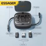 ⁦صندوق Essager متعدد الوظائف مع كيبل شحن سريع 60W – حل السفر الذكي لكل أجهزتك⁩ - الصورة ⁦2⁩
