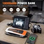⁦YESPER FASTⅡ جطل السيارة المحمول 2160A – باور بانك ذكي 4×1 مع شحن سريع QC3.0⁩ - الصورة ⁦3⁩