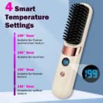 ⁦فرشاة Go Brush Pro اللاسلكية – تمليس سريع وعناية بالشعر⁩ - الصورة ⁦2⁩