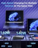 ⁦محطة شحن مكتبي بقوة 800W وبخاصية GaN Pro شحن سريع  و 10 منافذ⁩ - الصورة ⁦3⁩