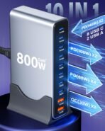 ⁦محطة شحن مكتبي بقوة 800W وبخاصية GaN Pro شحن سريع  و 10 منافذ⁩ - الصورة ⁦2⁩
