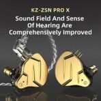 ⁦سماعات KZ ZSN Pro X – صوت HiFi بتقنية هجينة⁩ - الصورة ⁦3⁩
