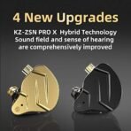 ⁦سماعات KZ ZSN Pro X – صوت HiFi بتقنية هجينة⁩ - الصورة ⁦4⁩