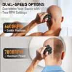 ⁦ماكينة حلاقة الرأس MAXGROOM 7D للرجال – حلاقة احترافية مقاومة للماء بشفرات مرنة⁩ - الصورة ⁦4⁩