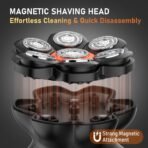 ⁦ماكينة حلاقة الرأس MAXGROOM 7D للرجال – حلاقة احترافية مقاومة للماء بشفرات مرنة⁩ - الصورة ⁦5⁩