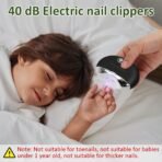 ⁦مغراضة أظافر كهربائية Menthuz الأوتوماتيكية – 3 سرعات مع شحن USB وتصميم آمن 2 في 1⁩ - الصورة ⁦6⁩