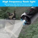 ⁦جهاز لطرد ومنع نباح الكلاب بالموجات فوق الصوتية – أداة محمولة 3 في 1 مع إضاءة LED⁩ - الصورة ⁦5⁩