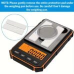 ⁦ميزان مجوهرات رقمي دقيق ، بدقة 0.001g/50g ، شاشة رقمية ملونه ، اطار مصنوع من الالمنيوم المقاوم للصدء ، ضد الماء ويقيس 6 قياسات مختلفة⁩ - الصورة ⁦7⁩