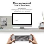 ⁦ريمونت وماوس ‏4x1 جوكر Air mouse w3 ، تحكم عن بعد ، شحن تايب سي ، كيبورد يحتوي على اللغة العربية ، استخدام الاوامر الصوتية⁩ - الصورة ⁦2⁩