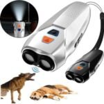 طارد الكلاب Ultrasonic Dog PU70 ، بالموجات فوق الصوتية ، قابل لاعادة الشحن ، جهاز ضروري محمول بالجيب سواء كان لك او لابنك فإنه يحميك و يمنع من مهاجمة الكلاب السائبة لك