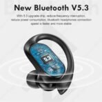 ⁦سماعات Lenovo LivePods LP75 الرياضية – بلوتوث 5.3 بخطاف أذن وصوت جهير قوي⁩ - الصورة ⁦4⁩