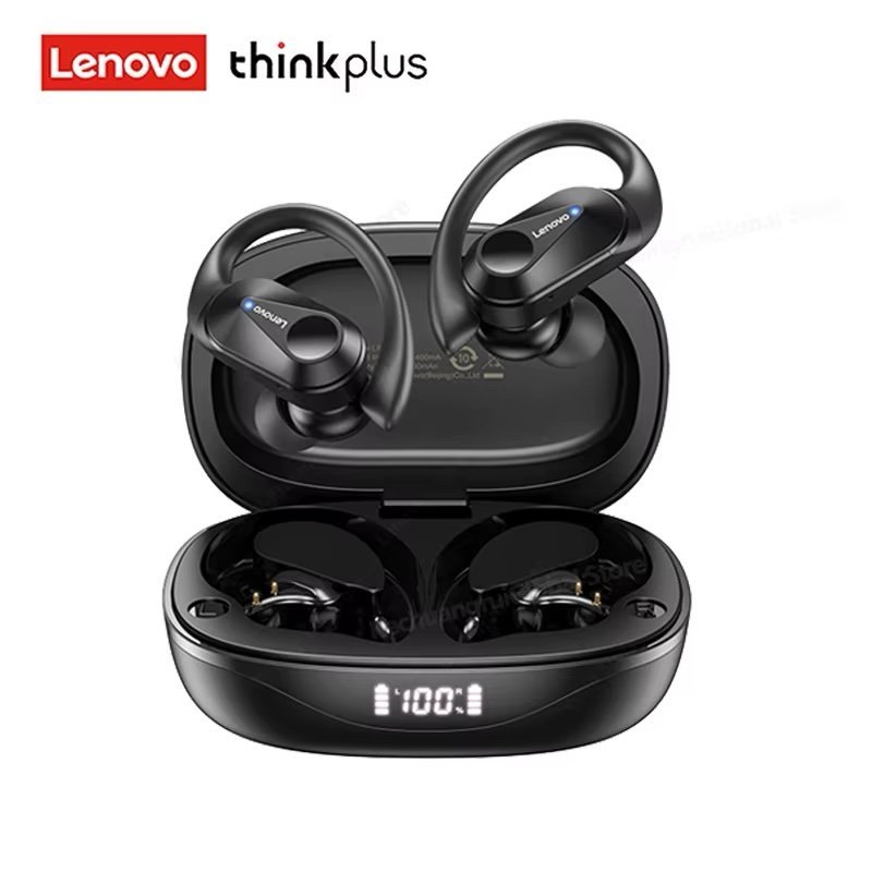 img_6378.jpeg سماعات Lenovo LivePods LP75 الرياضية – بلوتوث 5.3 بخطاف أذن وصوت جهير قوي - الصورة 1