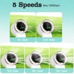 ⁦مروحة USB محمولة عالية السرعة Swedvai – بطارية 3600mAh وسرعة تصل إلى 13000 دورة/دقيقة⁩ - الصورة ⁦4⁩