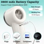 ⁦مروحة USB محمولة عالية السرعة Swedvai – بطارية 3600mAh وسرعة تصل إلى 13000 دورة/دقيقة⁩ - الصورة ⁦7⁩