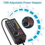 ⁦🔌 شاحنة جوكر متعددة الاستخدامات من 3 إلى 24 فولت – 72 واط / 3 أمبير مع شاشة LED و14 رأس توصيل⁩ - الصورة ⁦8⁩